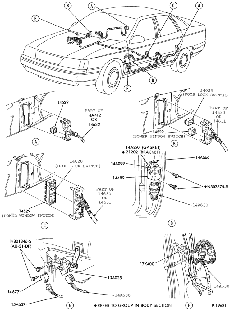 Схема ELECTRICAL SYSTEMS-Power Window & Controls