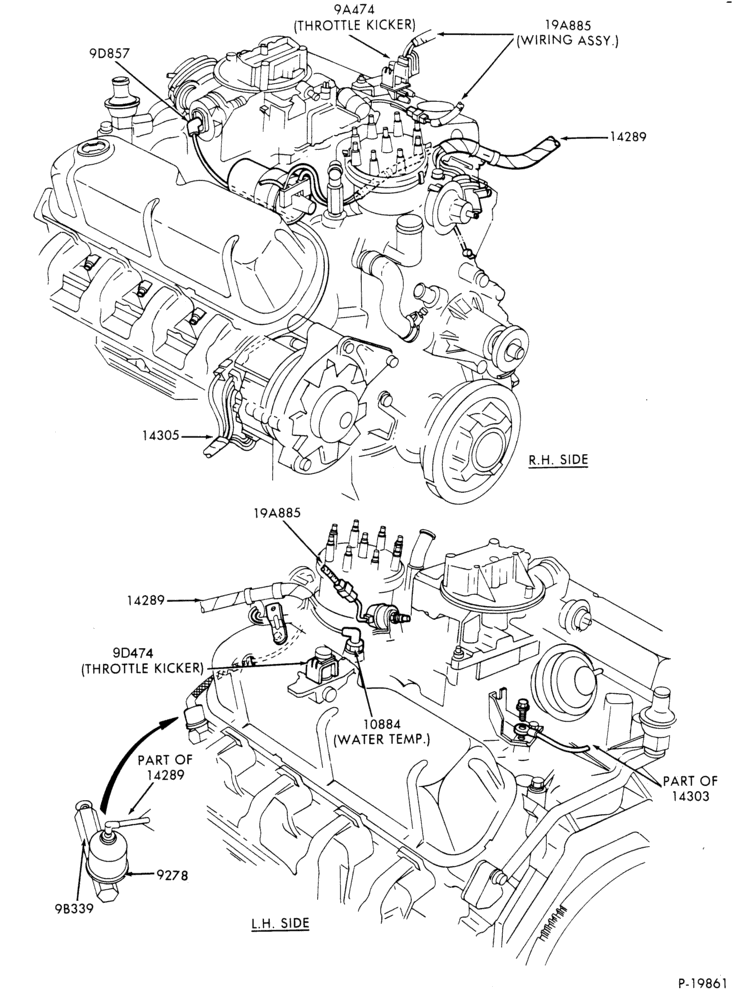 Схема ELECTRICAL SYSTEMS-(5.8L)- 8 cyl. 351W (5.8L)-F150/350