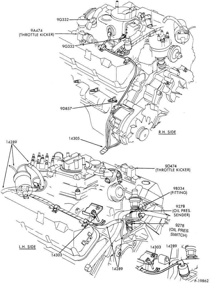 Схема ELECTRICAL SYSTEMS-446 (7.3L)- 8 cyl. 460 (7.5L)-exc. EFI-F250/350