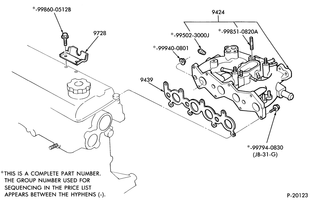 Схема FUEL SYSTEM AND CALIBRATION-Manifold installation - intake manifold