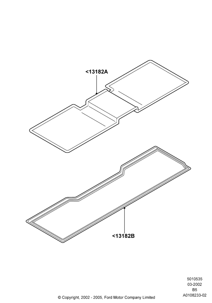 Схема Load Compartment Trim, Accessory Carpet Mats; 18.03.2002–30.06.2017