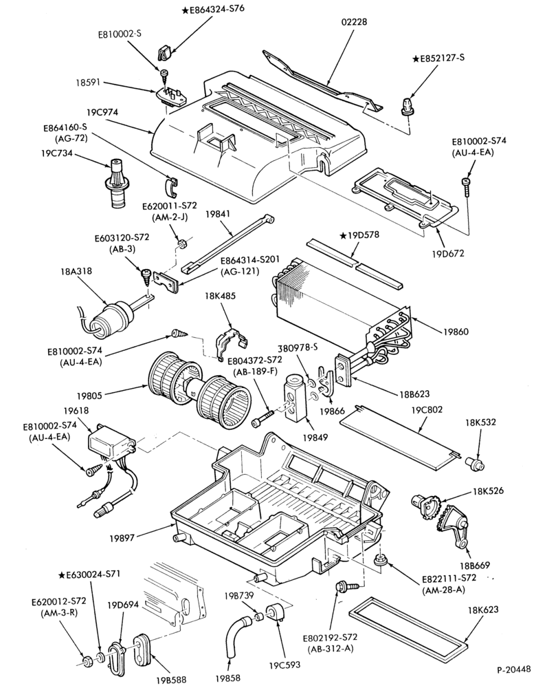 Схема AIR CONDITIONER-Controls and related parts-lower