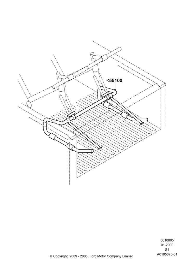 Схема Багажники на крышу, Accessory, Bed Mount Bike Carrier; 31.01.2000–30.06.2005