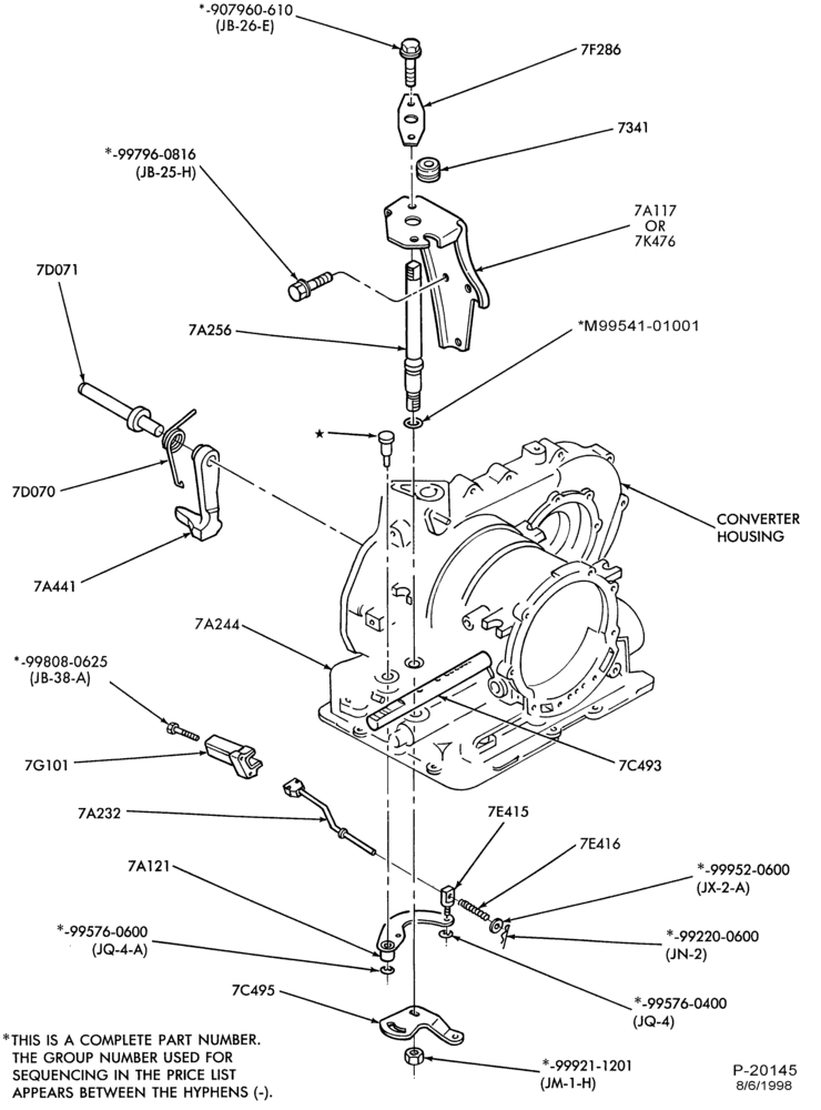 Схема ATX TYPE - INTERNAL PARTS-INTERNAL PARTS- manual control linkage and parking pawl-MM