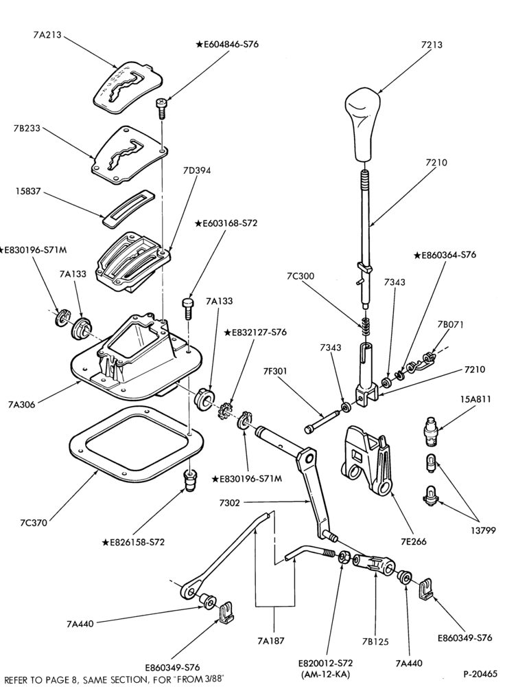 Схема A4LD TYPE - EXTERNAL PARTS-"Before 3/88"-MY