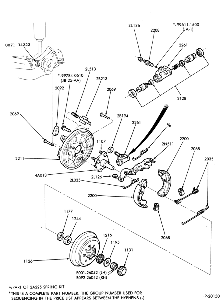 Схема BRAKES-Brake cylinder assembly - rear