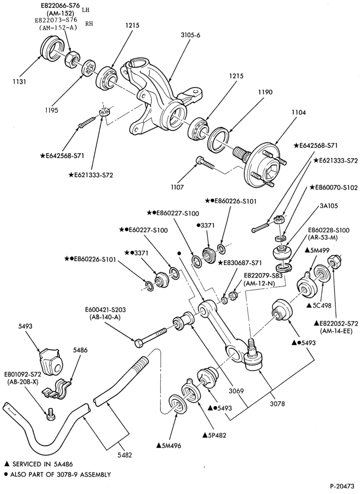 Схема FRAME-FRONT SUSPENSION ARMS, BRACKETS AND RELATED PARTS