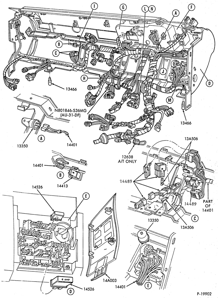 Схема ELECTRICAL SYSTEMS-Wiring system - Page - eng. compt. - instrument panel - Page-A