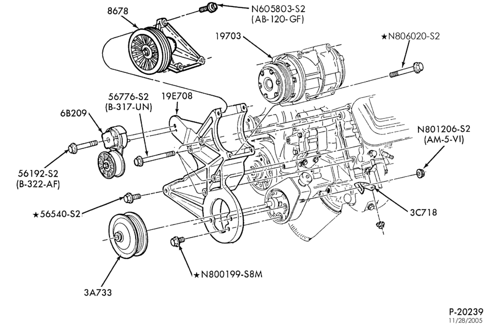 Схема AIR CONDITIONING-- built - Super/Van Wagon - HR-8 cyl. 460 (7.5L)-E.F.I.-E250/350