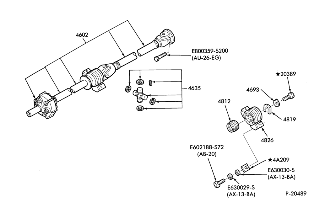 Схема REAR AXLE-DRIVESHAFT and VELOCITY Joint