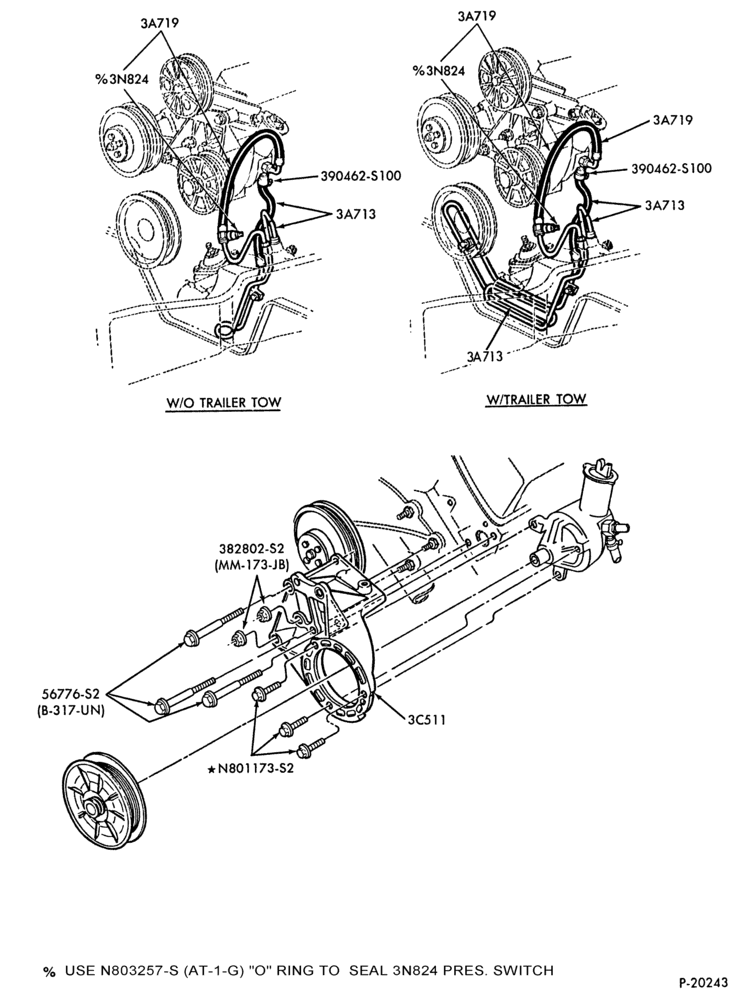 Схема STEERING-(1987) - 8 cyl. 302 (5.0L) - E.F.I.-F150/250