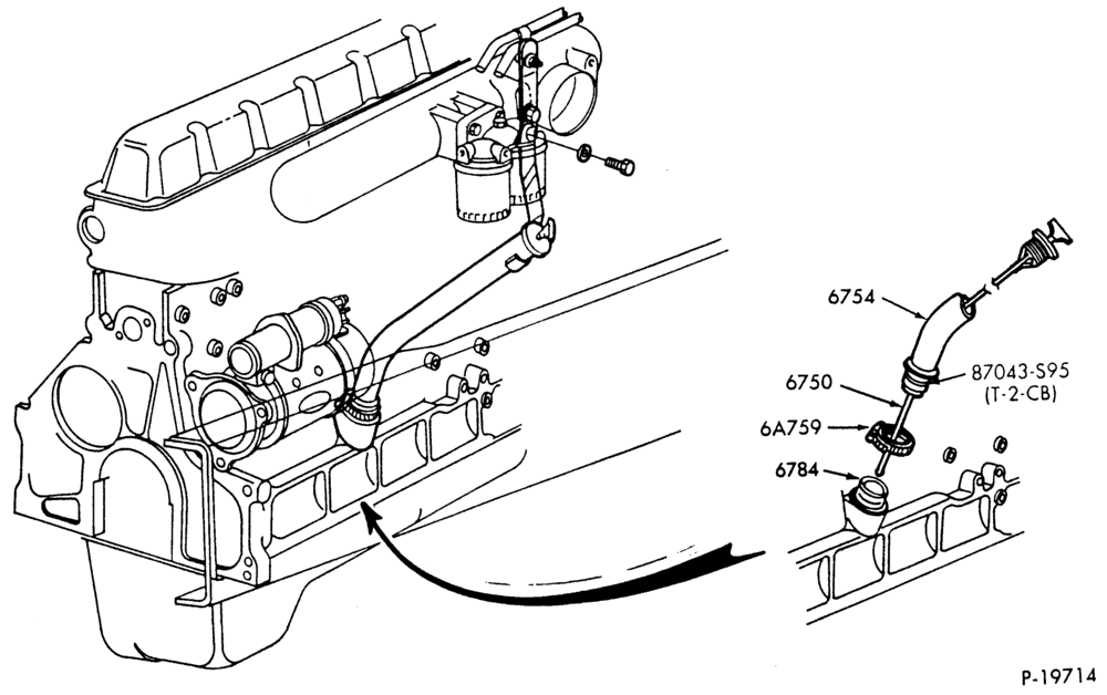 Схема 8 CYL. 7.8L AND 8.8L (477 AND 534 C.I.D.) GAS-B-F-FT-L-LN-LNT-LT-LTS800