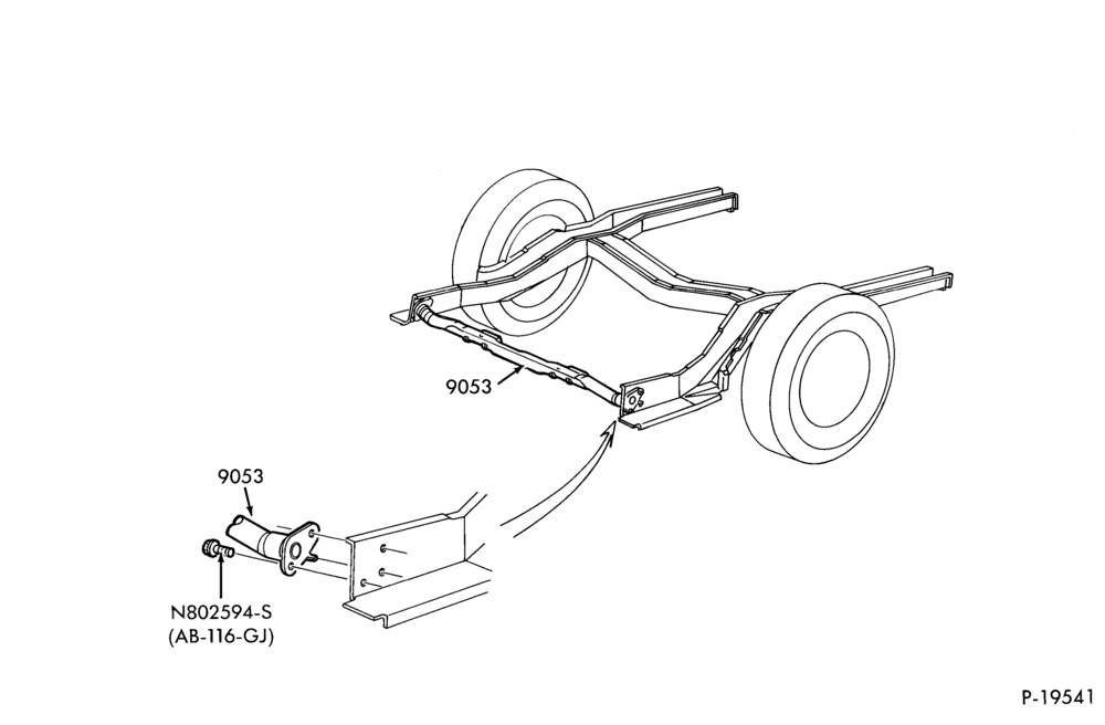Схема 6 CYL. 3.0L-Fuel tank support crossmember without all wheel drive