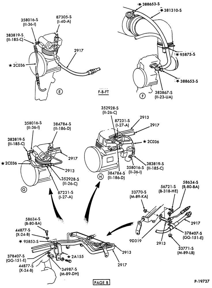 Схема BRAKE SYSTEMS-(1987/)- Page B-F-FT600/900