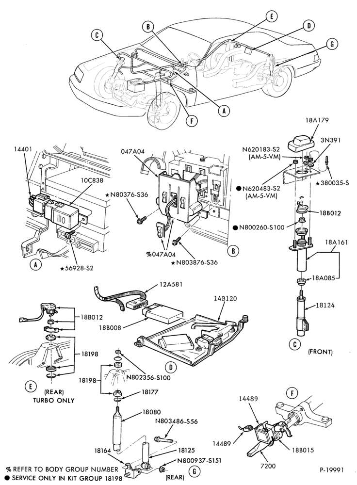 Схема 8 CYL. 5.8L (351 C.I.D.)-W-GAS-A/T