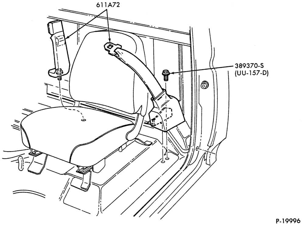 Схема INSTRUMENT PANEL-(1989)- Bostrom seat-F-FT600/900