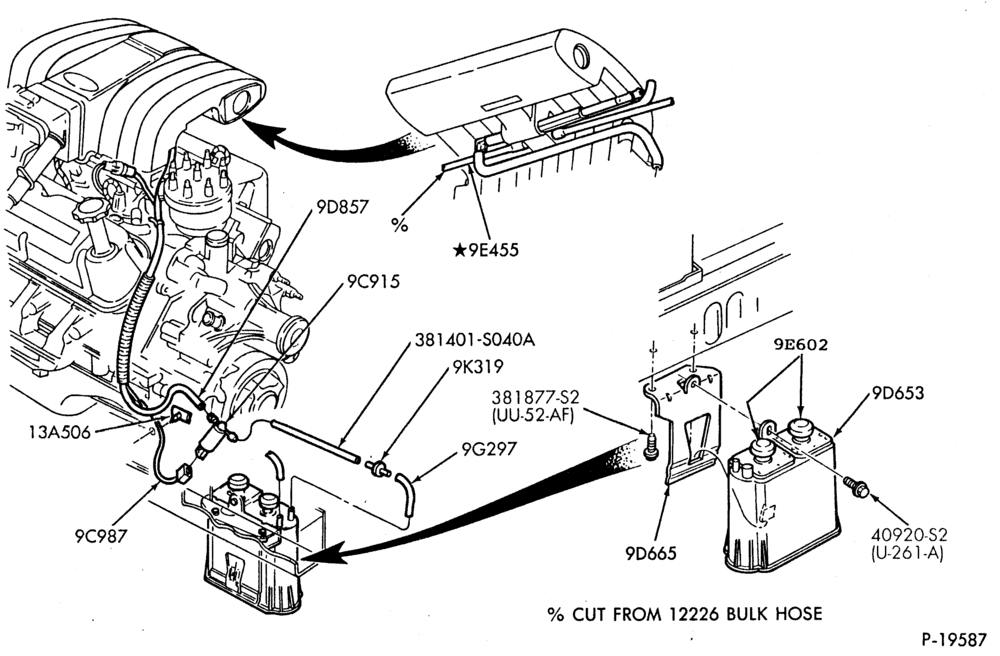 Схема AIR CLEANER-Fuel vapor canister and related parts