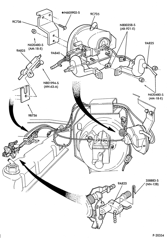 Схема 8 CYL. 5.8L (351 C.I.D.)-W-GAS-F150/350,U150