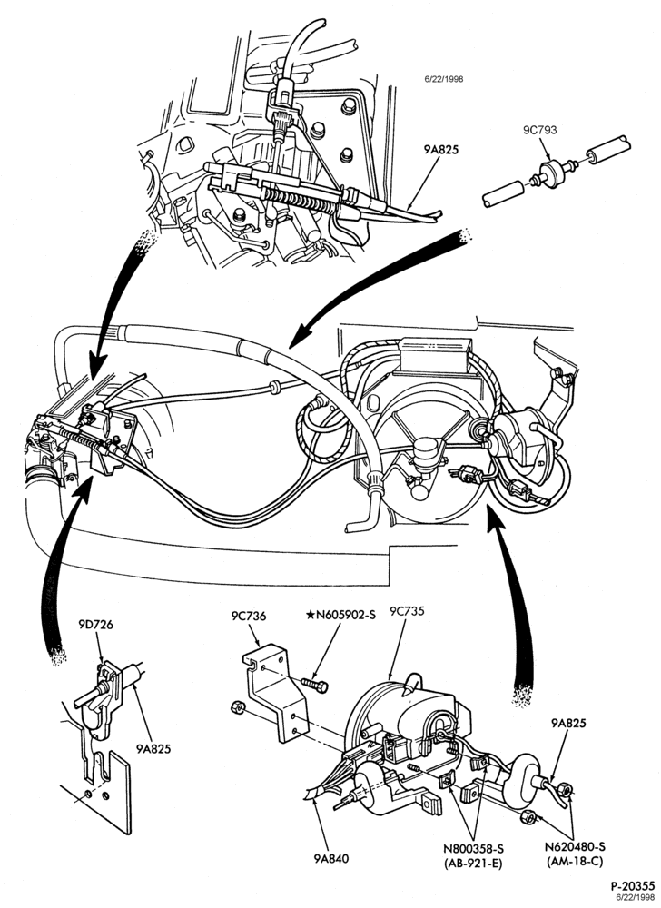 Схема 8 CYL. 5.0L (302 C.I.D.)-GAS ()-factory installed-engine