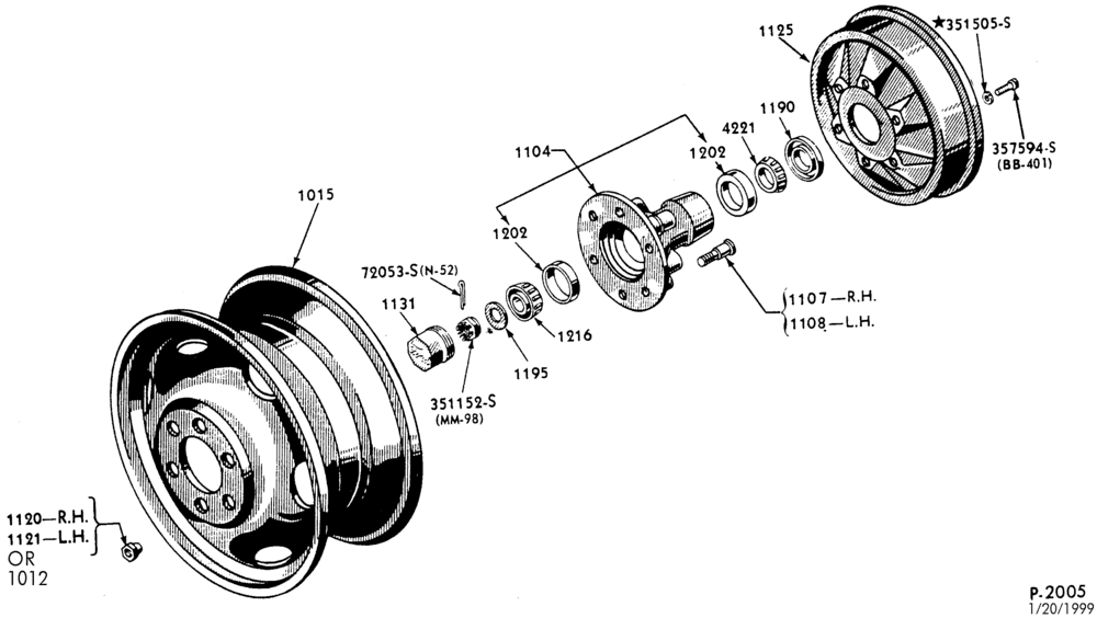 Схема SPARE WHEEL CARRIERS-Front wheel parts-B600/700