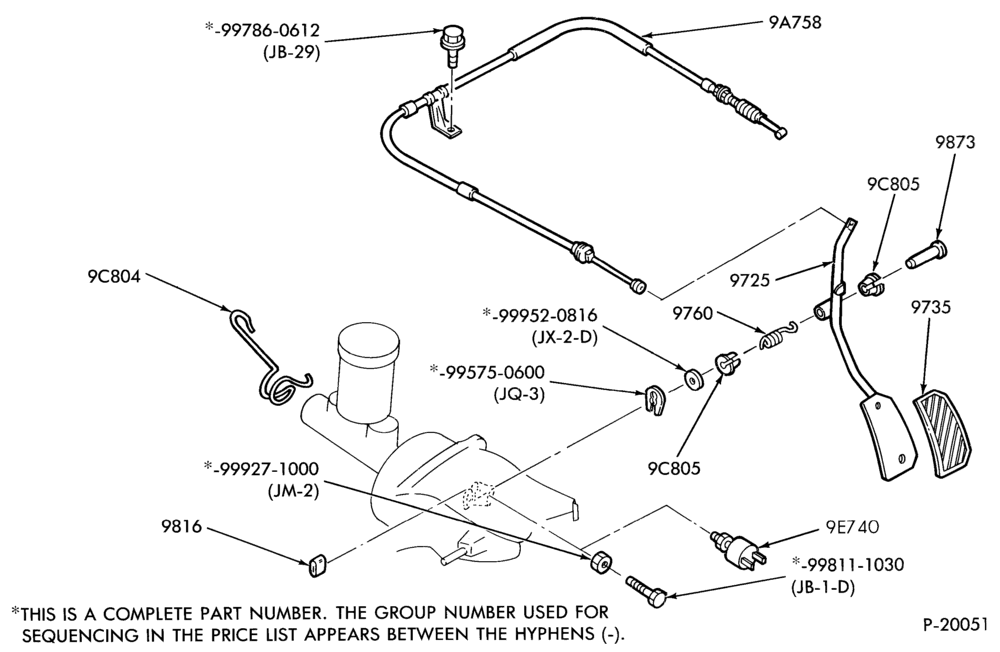 Схема 4 CYL. 1.6L (98 C.I.D.)-Accelerator linkage