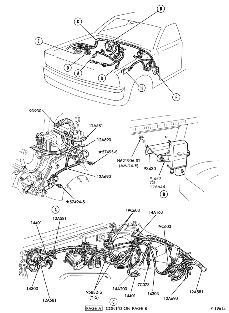 Схема 8 CYL. 5.0L (302 C.I.D.)-Electronic engine control -Page-A