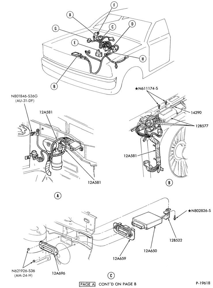 Схема 4 CYL. 2.5L (153 C.I.D.) HSC-Electronic engine control (E.E.C.)- Page-A