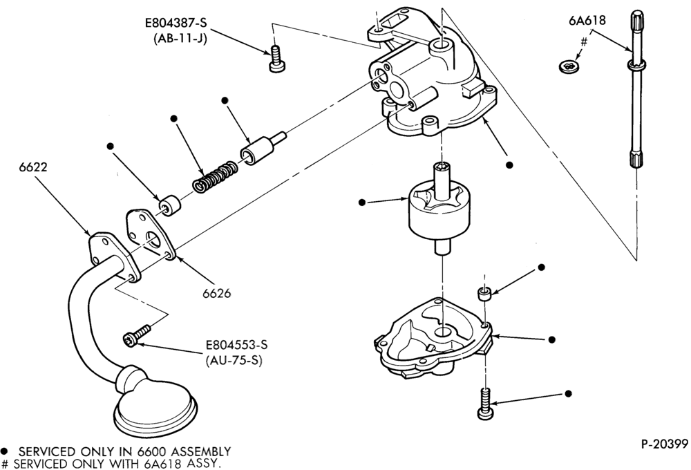 Схема 6 CYL. 2.9L 177 (C.I.D.)-Oil pump and related parts