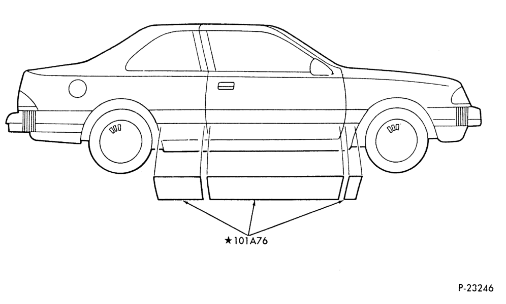 Схема STAINLESS STEEL TRIM KIT - BODY TYPE 66
