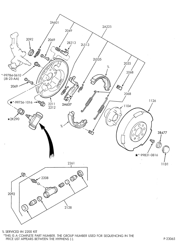 Схема BRAKES-Brake cylinder assembly - rear