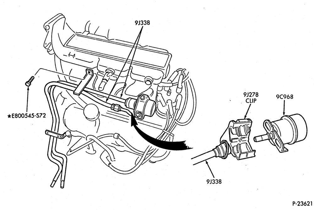 Схема 6 CYL. 2.9L-Fuel lines & related parts - engine mtd.