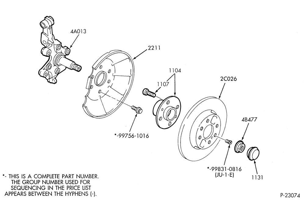 Схема BRAKES-Brake asy. - rear disc brake mounting