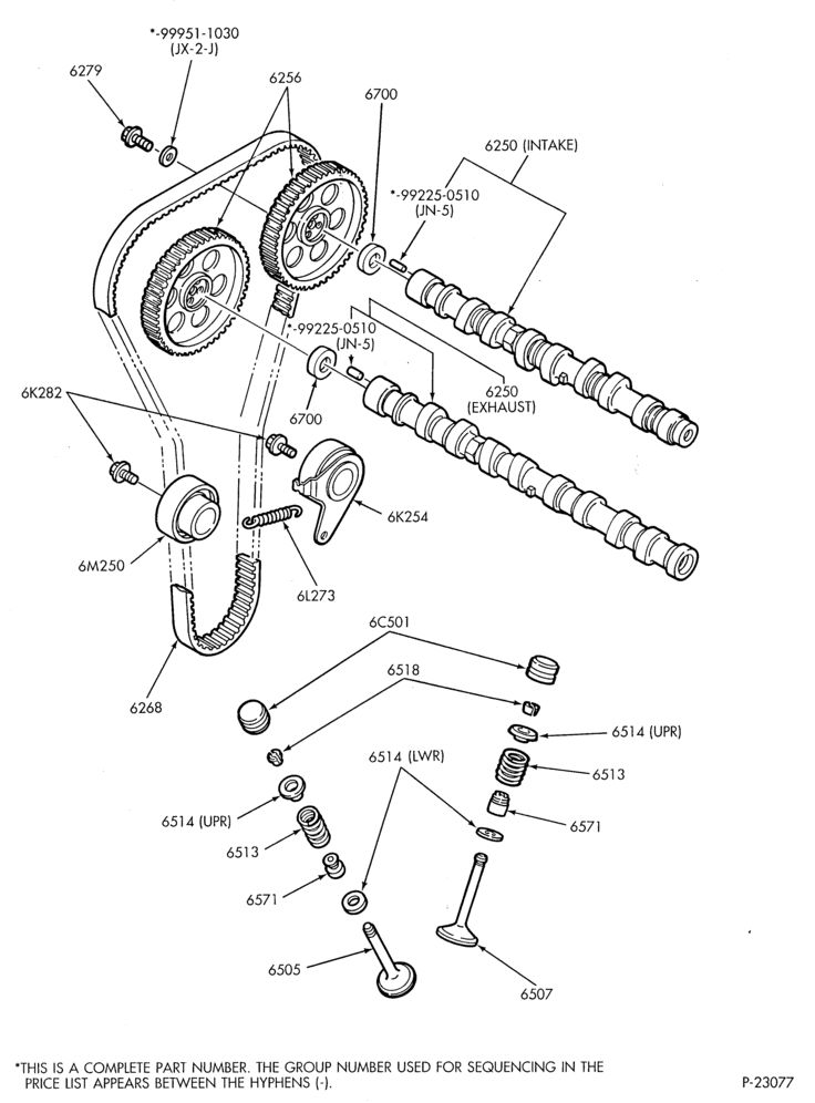 Схема 4 CYL. 1.8L-Camshaft and related parts