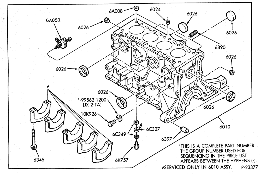 Схема 4 CYL. 1.8L-Cylinder block plugs