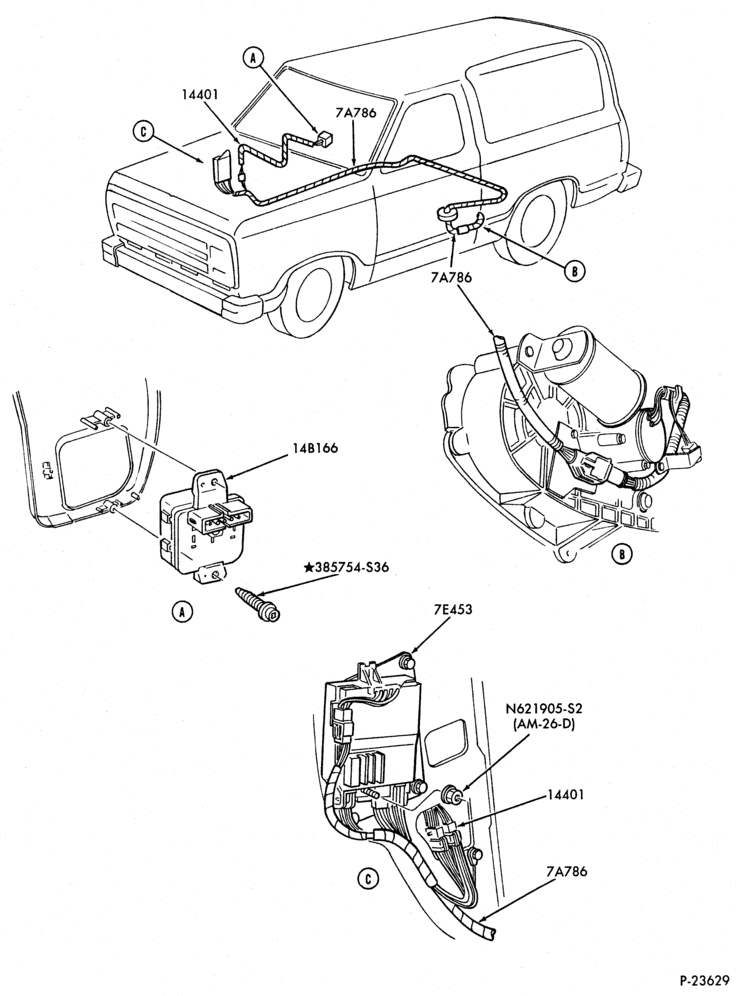 Схема Раздаточная коробка (4WD)-Electric shift 4x4 control switch & wiring-U150