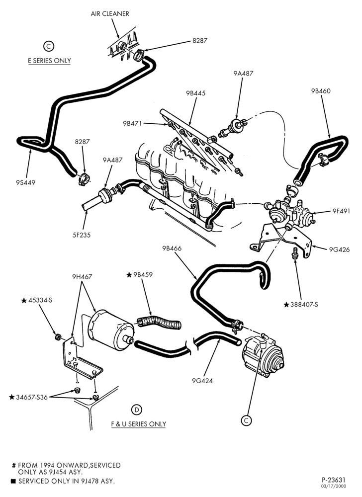 Схема 6 CYL. 4.9L-Secondary air injection (air)