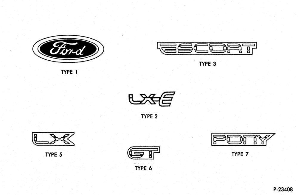 Схема ESCORT -- NAME PLATES