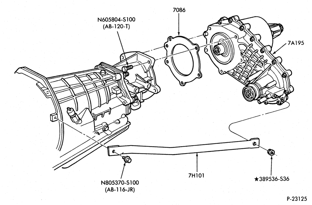 Схема INTERNAL PARTS-Transfer Case - Installation-A