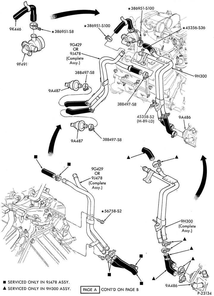 Схема 8 CYL. 7.5L - GAS-Secondary air injection (air) - E250/350 - Page A