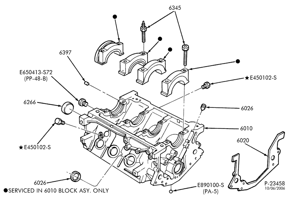 Схема 6 CYL. 4.0L - OHV-Cylinder block & related parts-R
