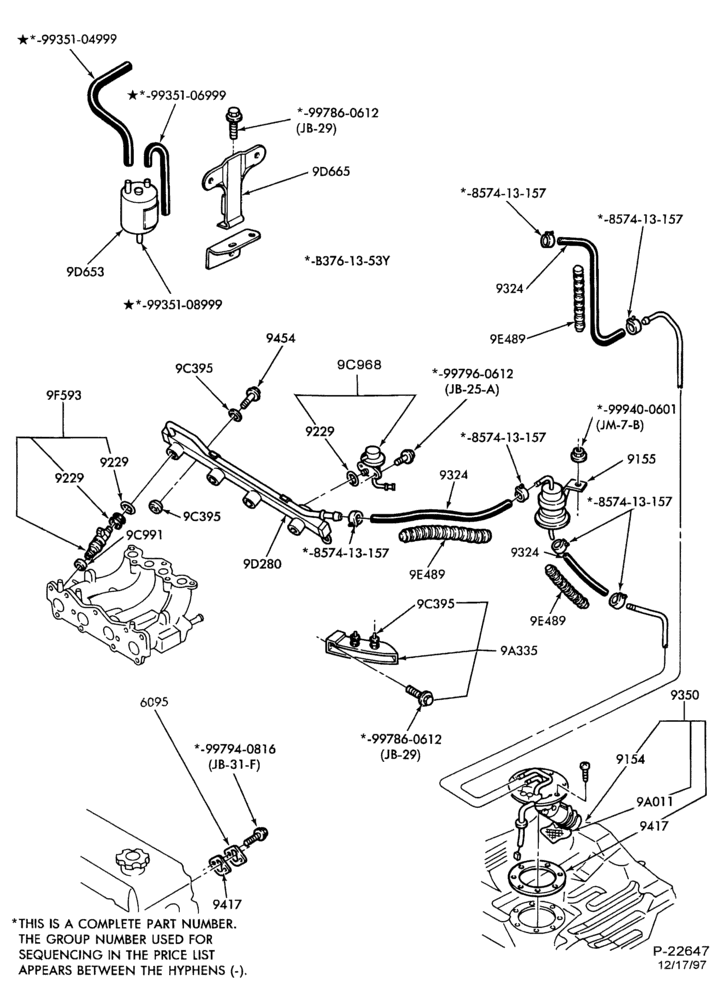 Схема MANIFOLDS, THERMOSTATS & EMISSION PARTS-Fuel pump, line & in-line filter