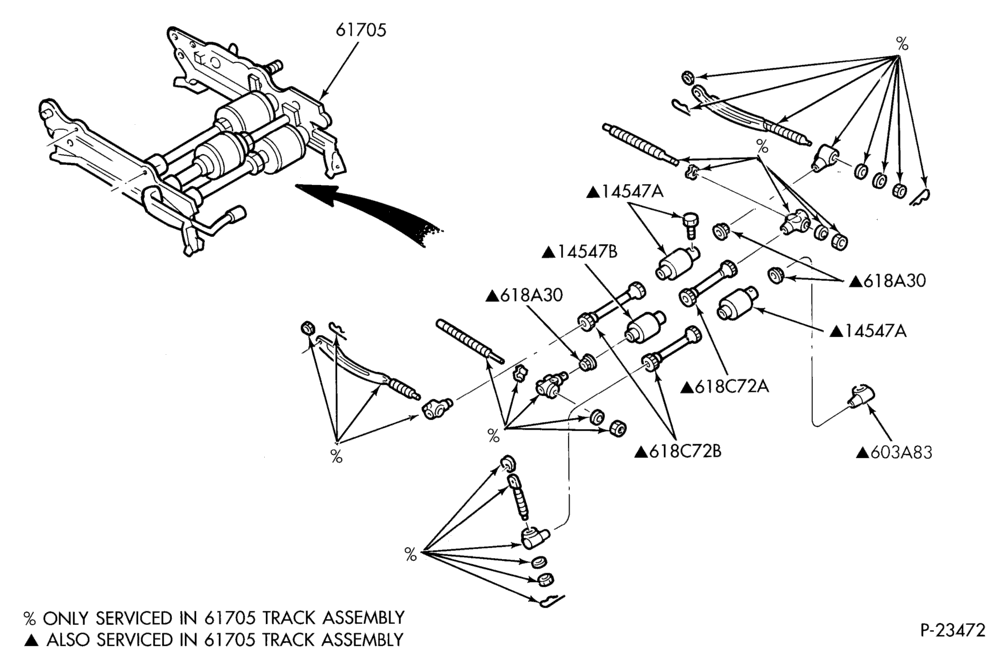 Схема SEATS AND SEAT BELTS-Front seat mechanism - electric - lower half