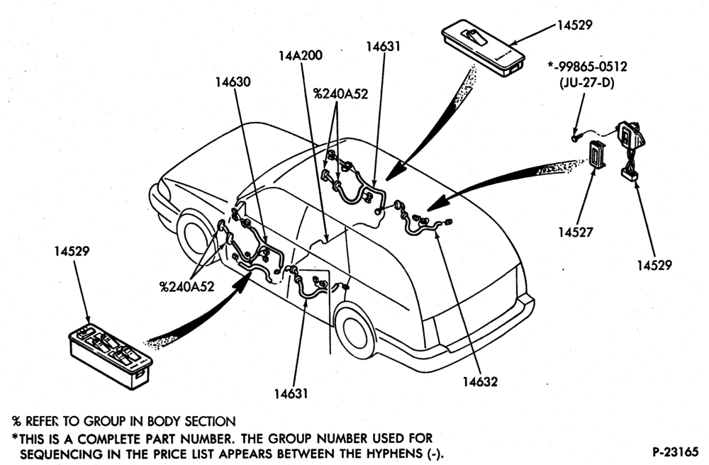 Схема ELECTRICAL SYSTEMS-Wiring system - door wiring