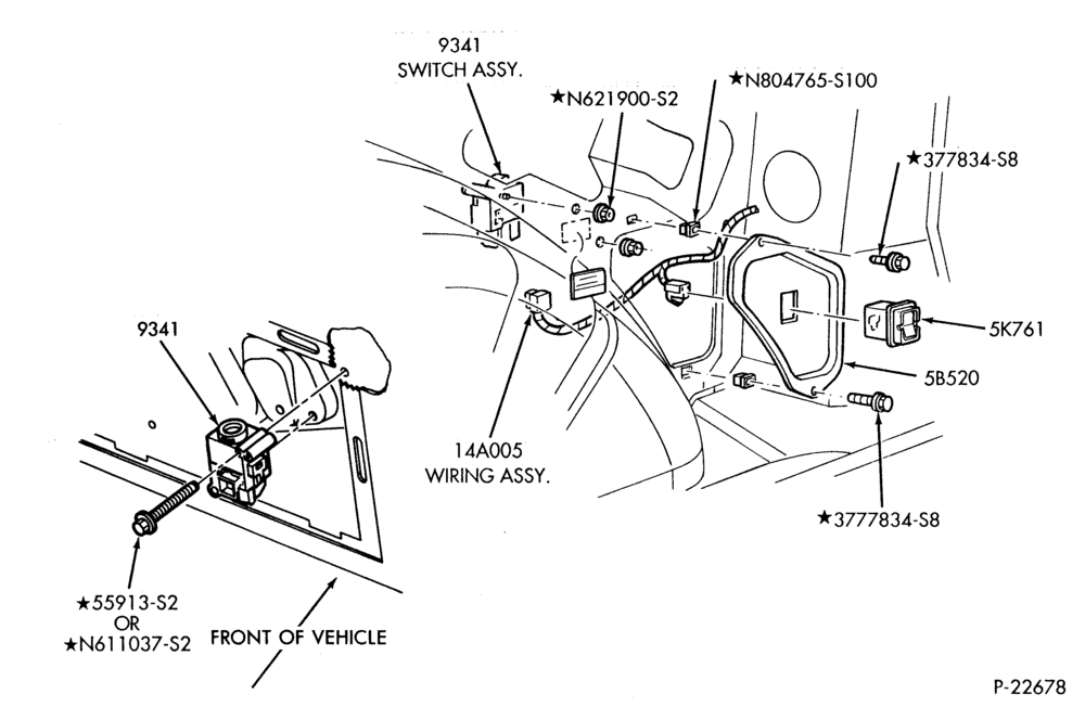 Схема 6 CYL. 3.2L - SHO-Inertia fuel shutoff switch