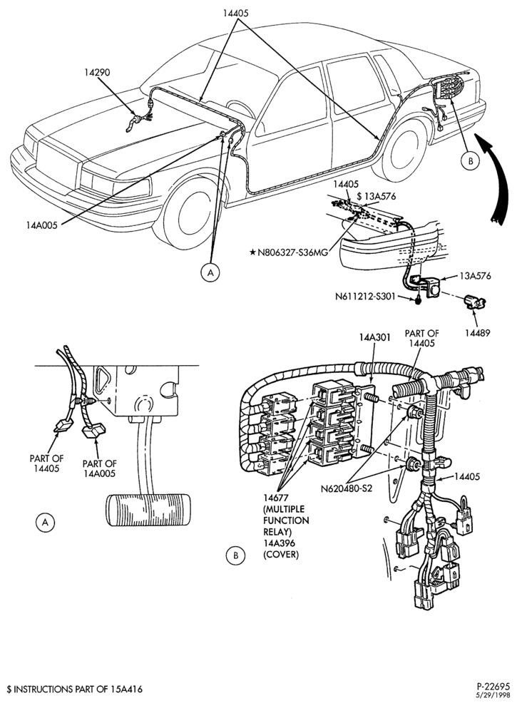 Схема ELECTRICAL SYSTEMS-Trailer tow wiring & related parts