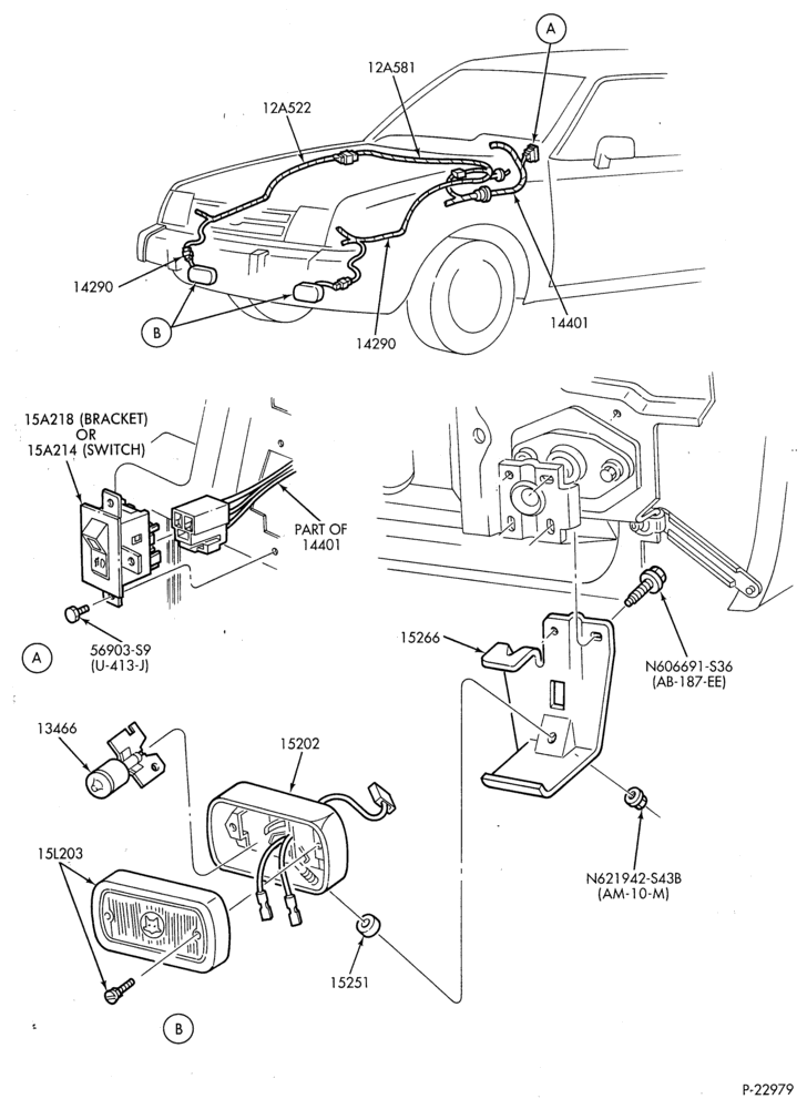 Схема ELECTRICAL SYSTEMS-Fog lamps, wiring and related parts