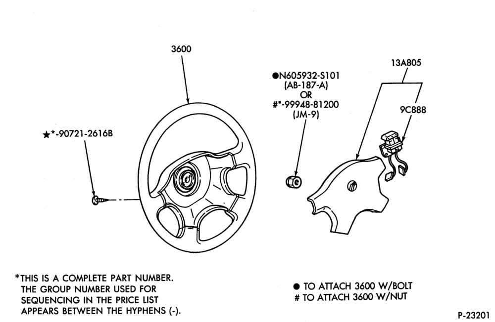 Схема STEERING WHEEL & HORN-4-spoke wheel - Tracer