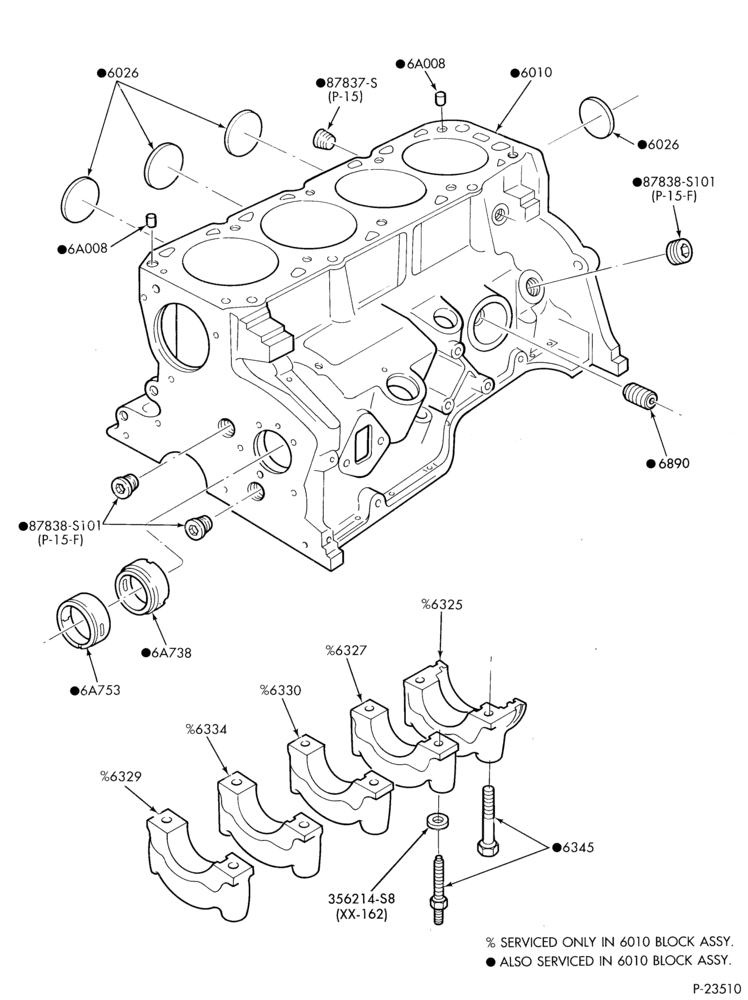 Схема 4 CYL. 2.3L (140 C.I.D.) - OHC-Cylinder block