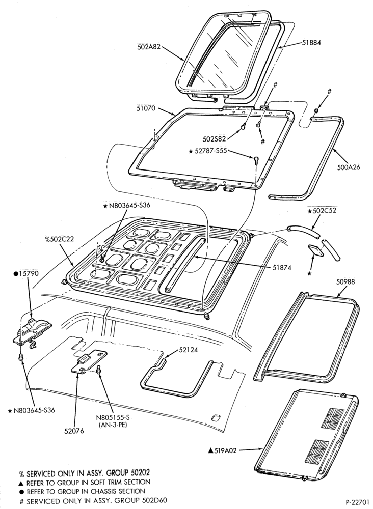 Схема LIFT/TAILGATE, LUGGAGE & BACK WINDOW-Sliding sun roof