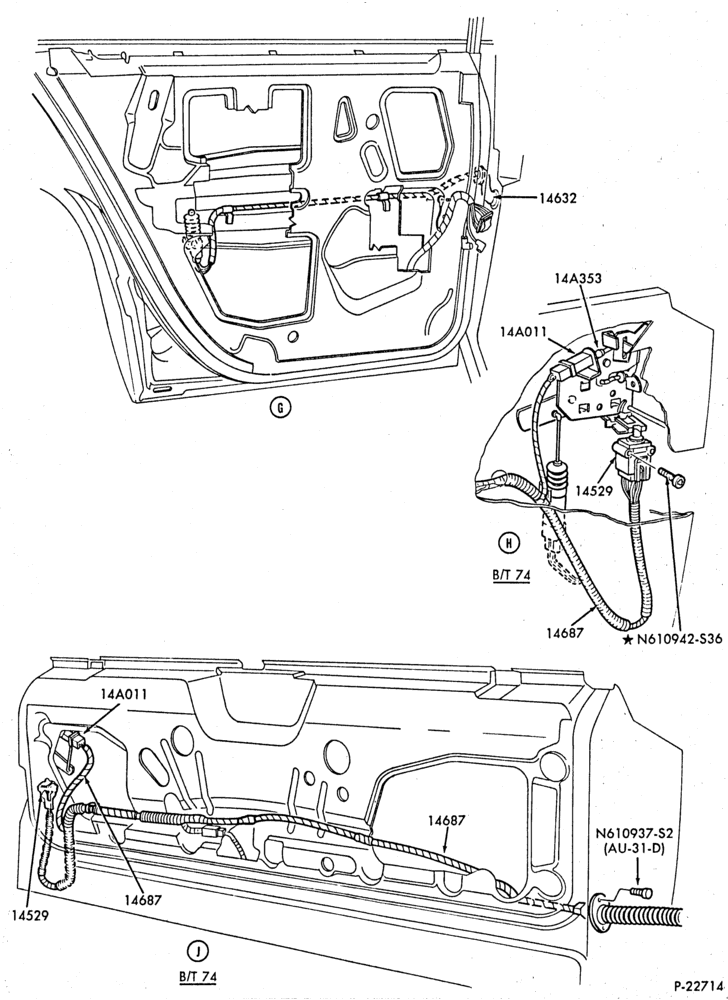 Схема ELECTRICAL SYSTEMS-Power window, door locks controls & wiring - Page B